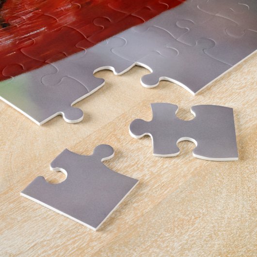 Profiel van een rode gulden fazant legpuzzel (Zijkant)