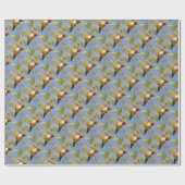 Profiel van een roofvogel cadeaupapier (Vlak)