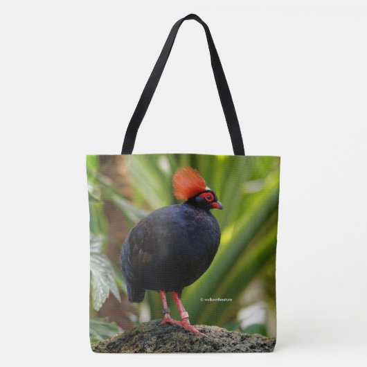 Profiel van een Roul-Roul Crested Wood Partridge Tote Bag (Voorkant)