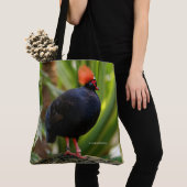 Profiel van een Roul-Roul Crested Wood Partridge Tote Bag (Dichtbij)