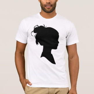 Profiel van een vrouw t-shirt