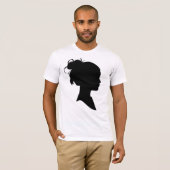 Profiel van een vrouw t-shirt (Voorkant volledig)