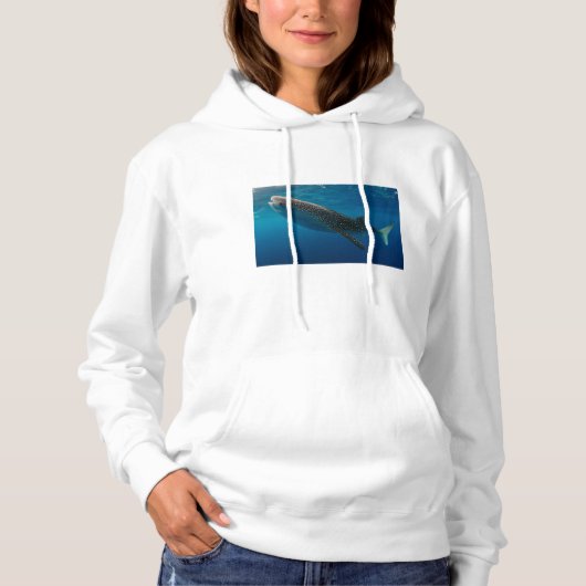Profiel van een walvishaai, Indonesië Hoodie (Voorkant)