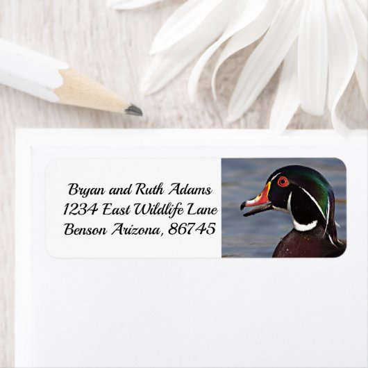 Profiel van een wattenstout etiket (Insitu)