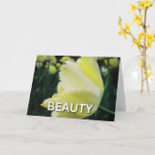 Profiel van een Yellow Flower - Beauty Kaart (Gele Bloem)