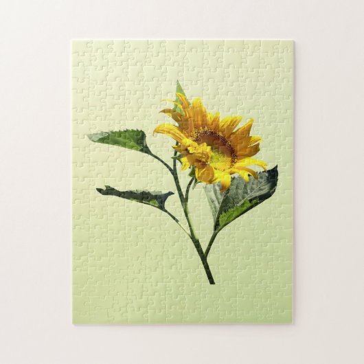 Profiel van een Zonnebloem-puzzel Legpuzzel (Verticaal)