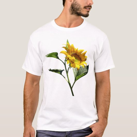 Profiel van een zonnebloem T-shirt (Voorkant)