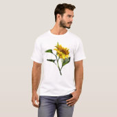 Profiel van een zonnebloem T-shirt (Voorkant volledig)