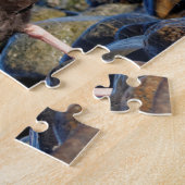 Profiel van een zwarte Oystercatcher Legpuzzel (Zijkant)