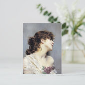 Profiel van Giovanni Boldini, een jonge vrouw Briefkaart (Staand voorkant)