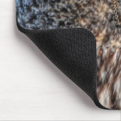 Profiel van Great Grey Owl Wildlife Fotoportret Muismat (Hoek)