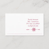 Profiel van kompas-Roos-pijl Visitekaartje (Achterkant)