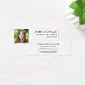 Profiel van modern Afstuderen invoegen: White Mini Visitekaartjes (Bureau)