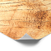 Profiel van ondoorzichtige vrouw - hout poster (Hoek)