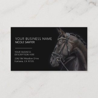 Profiel van paard Gepersonaliseerd Equine Paard Visitekaartje