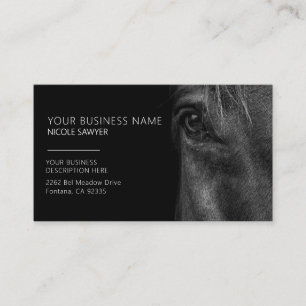 Profiel van paard gepersonaliseerd Equine paard Visitekaartje