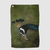 Profiel van pauw  golfhanddoek (Voorkant)