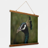 Profiel van pauw hangend wandkleed (Gebogen)