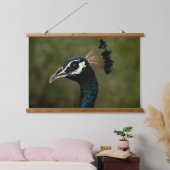 Profiel van pauw hangend wandkleed (Slaapkamer)