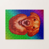 Profiel van Red Golden Retriever Legpuzzel (Horizontaal)