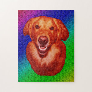Profiel van Red Golden Retriever Legpuzzel