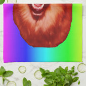 Profiel van Red Golden Retriever Theedoek (Gevouwen)