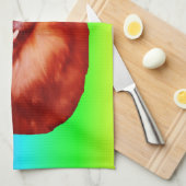 Profiel van Red Golden Retriever Theedoek (Quarter Fold)