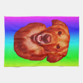 Profiel van Red Golden Retriever Theedoek (Horizontaal)