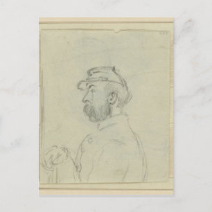 Profiel van Soldaat Briefkaart
