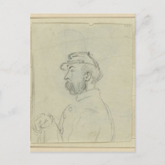 Profiel van Soldaat Briefkaart (Voorkant)
