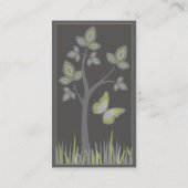 Profiel Visitekaartje: Boom met Vlinder Visitekaartje (Achterkant)