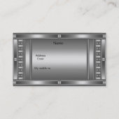 Profiel Visitekaartje Chrome op Zilver (Achterkant)