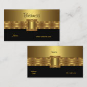 Profiel Visitekaartje Goud op Goud Zwart (Voorkant / Achterkant)
