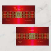 Profiel Visitekaartje Goud op rode Diamond Jewel (Voorkant / Achterkant)