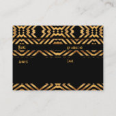 Profiel Visitekaartje Retro Black Gold Exotic (Achterkant)