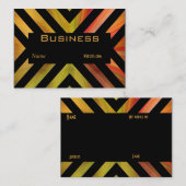 Profiel Visitekaartje Retro Zwart Kleurrijke Stree (Voorkant / Achterkant)