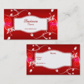Profiel Visitekaartje Rood Wit Bloem (Voorkant / Achterkant)