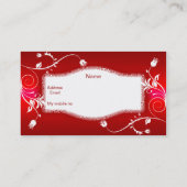 Profiel Visitekaartje Rood Wit Bloem (Achterkant)