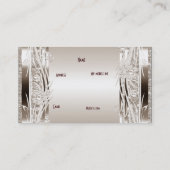 Profiel Visitekaartje Sepia Floral (Achterkant)