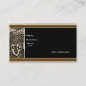 Profiel Visitekaartje Wild Animal Black Gold (Achterkant)