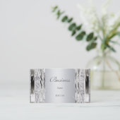 Profiel Visitekaartje Zilveren Bloem (Staand voorkant)