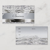 Profiel Visitekaartje Zilveren Bloemen Bruiloften (Voorkant / Achterkant)