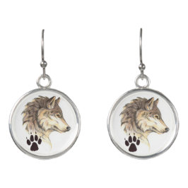 Profiel Wolf Head Oorringen