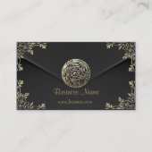 Profiel Zakelijk Sepia Black Velvet Look Visitekaartje (Voorkant)