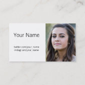 Profielfoto-Visitekaartje Contactkaartje (Achterkant)