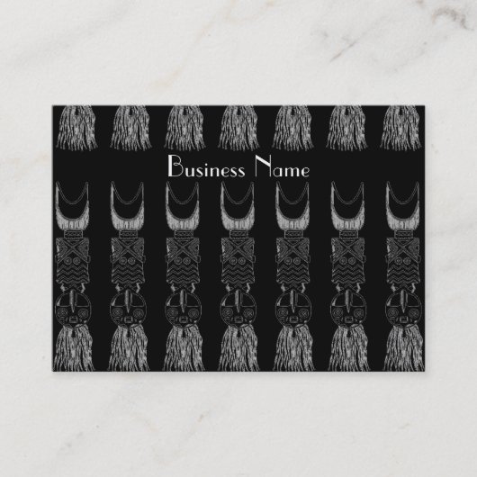 Profielkaart  African Masks Visitekaartje (Voorkant)