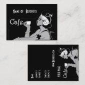 Profielkaart  Art Cafe Coffee Shop Zakelijk Visitekaartje (Voorkant / Achterkant)
