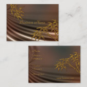 Profielkaart Aziatische Bamboe Zijde Visitekaartje (Voorkant / Achterkant)