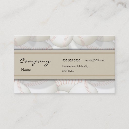 Profielkaart - Baseball Visitekaartje (Voorkant)