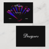 Profielkaart "Blue Fantasia Designer" Visitekaartje (Voorkant / Achterkant)